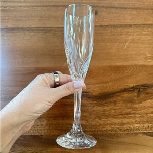 Lenox Debut Gold Millennium Champagne Glass Toasting Flutes Gold Trimmed